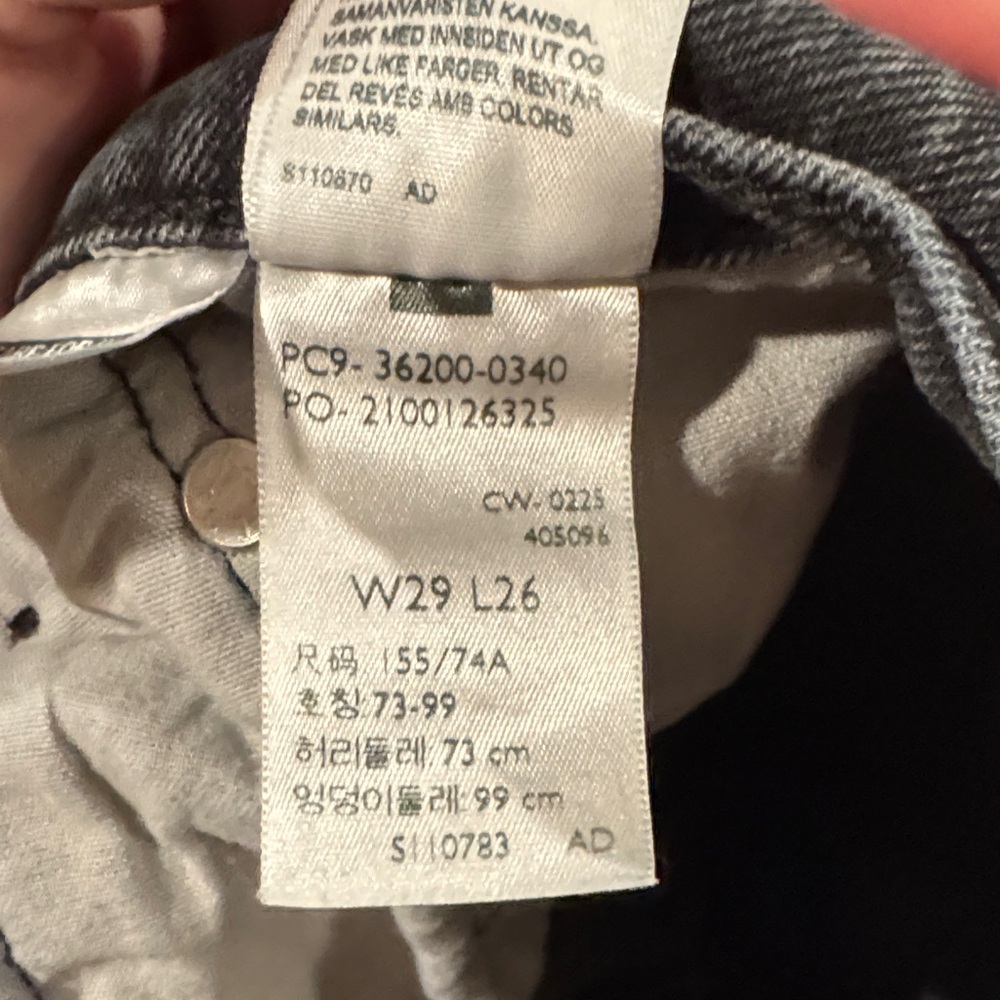 Levi's Black Straight Leg Women's Jeans - Picture 3 of 4